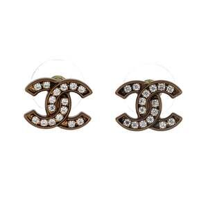 Chanel Cc Stud Earrings Metal With #249903C12B